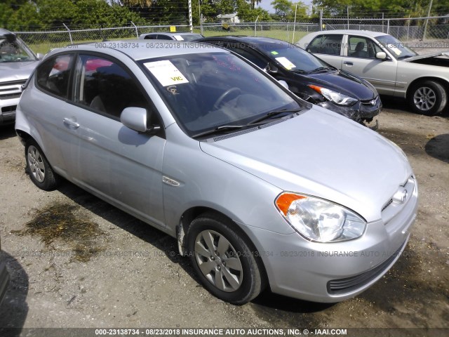 KMHCM3AC8AU157311 - 2010 HYUNDAI Accent BLUE/GS SILVER photo 1