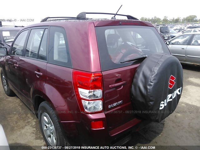 JS3TE941974203365 - 2007 SUZUKI GRAND VITARA  BURGUNDY photo 3