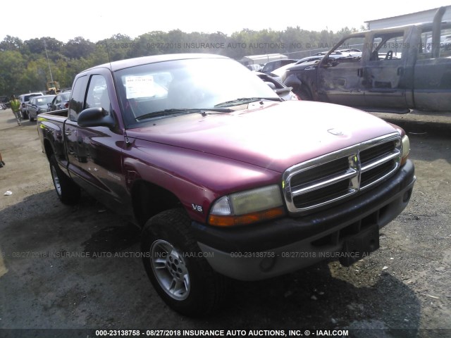 1B7GG22X8XS246082 - 1999 DODGE DAKOTA RED photo 1