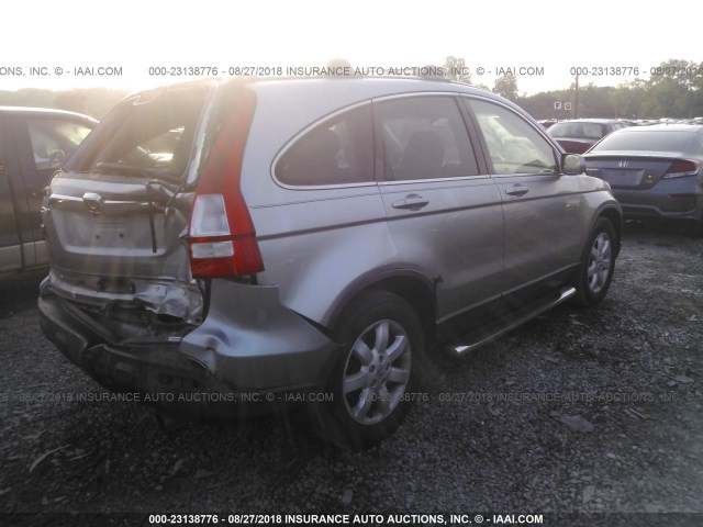 JHLRE48798C078968 - 2008 HONDA CR-V EXL SILVER photo 4