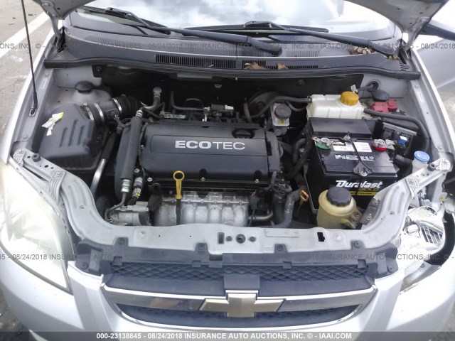 KL1TD5DE7BB132966 - 2011 CHEVROLET AVEO LS/LT 银色 照片 10