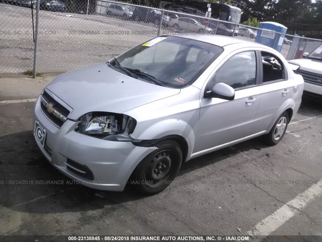 KL1TD5DE7BB132966 - 2011 CHEVROLET AVEO LS/LT 银色 照片 2