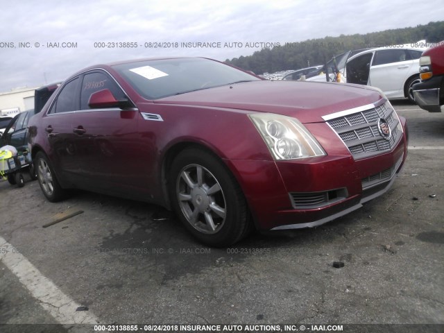 1G6DF577280141988 - 2008 CADILLAC CTS RED photo 1