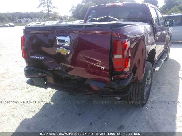 1GCGSCEA3H1231430 - 2017 CHEVROLET COLORADO LT BURGUNDY photo 6