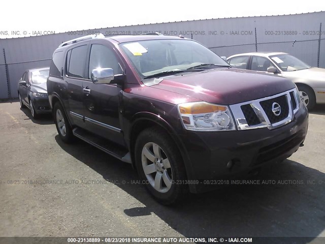 5N1BA0ND6BN602890 - 2011 NISSAN ARMADA SV/SL/PLATINUM MAROON photo 1