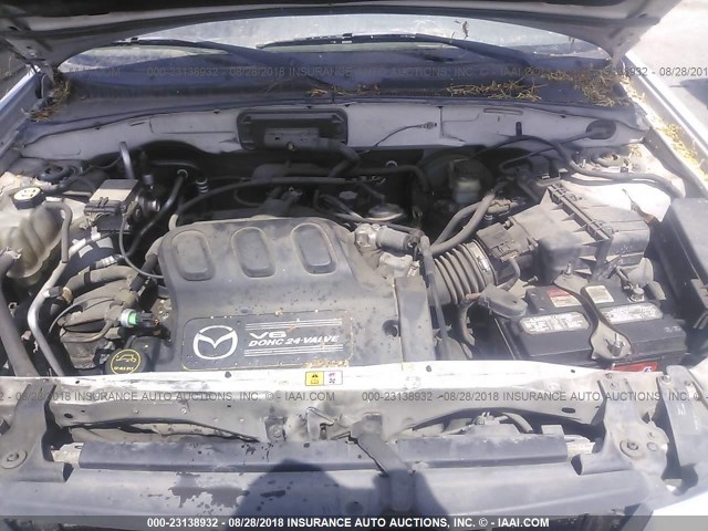 4F2YU09112KM53019 - 2002 MAZDA TRIBUTE LX/ES SILVER photo 10