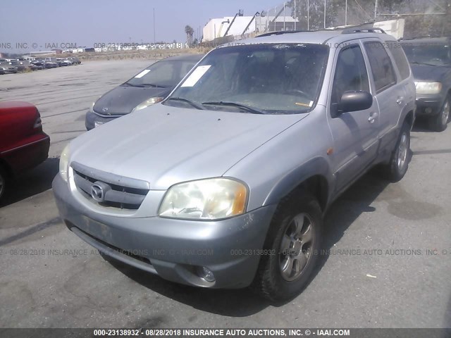 4F2YU09112KM53019 - 2002 MAZDA TRIBUTE LX/ES SILVER photo 2