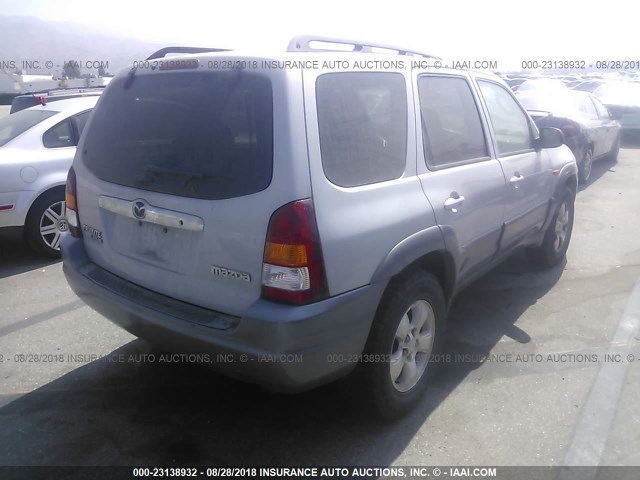 4F2YU09112KM53019 - 2002 MAZDA TRIBUTE LX/ES SILVER photo 4