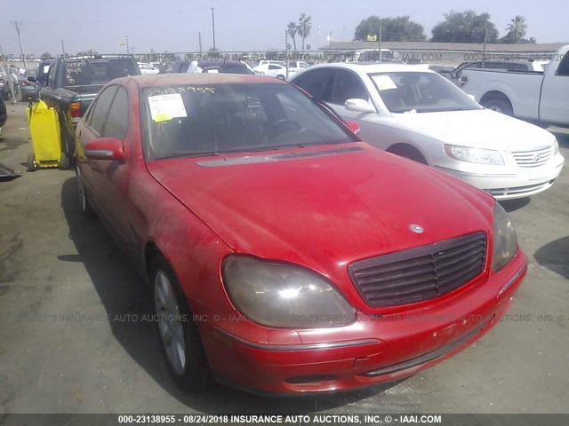 WDBNG70J62A286371 - 2002 MERCEDES-BENZ S 430 RED photo 1