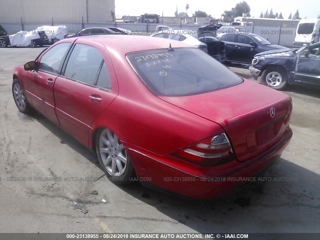 WDBNG70J62A286371 - 2002 MERCEDES-BENZ S 430 RED photo 3