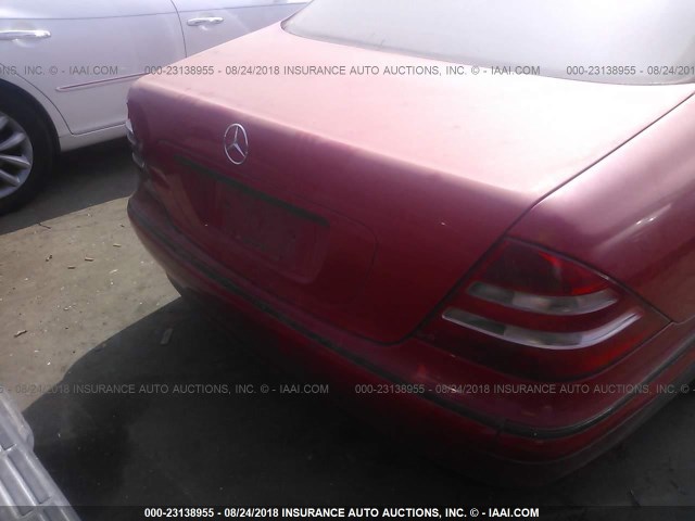 WDBNG70J62A286371 - 2002 MERCEDES-BENZ S 430 RED photo 6
