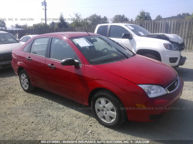 1FAHP34N27W134902 - 2007 FORD FOCUS ZX4/S/SE/SES 红色 照片 1