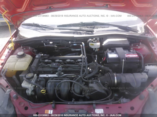 1FAHP34N27W134902 - 2007 FORD FOCUS ZX4/S/SE/SES 红色 照片 10