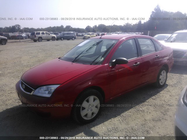 1FAHP34N27W134902 - 2007 FORD FOCUS ZX4/S/SE/SES 红色 照片 2