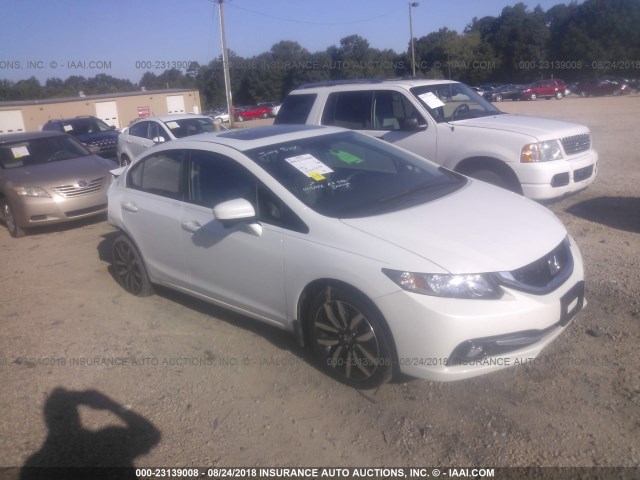 19XFB2F93FE037744 - 2015 HONDA CIVIC EXL 白色 照片 1