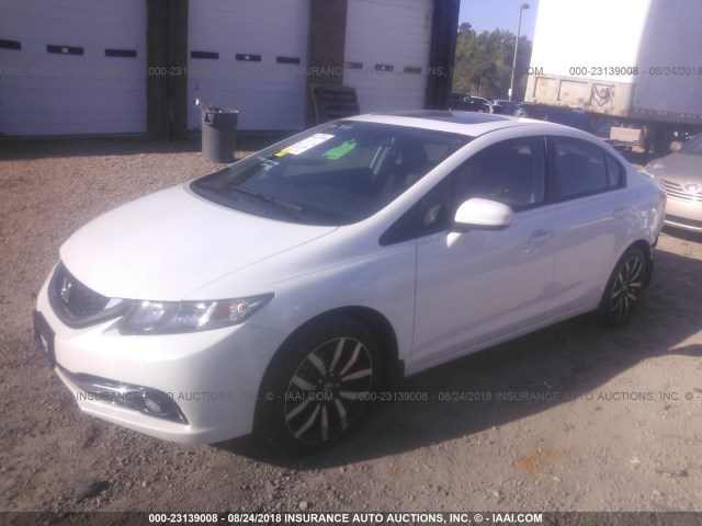 19XFB2F93FE037744 - 2015 HONDA CIVIC EXL 白色 照片 2