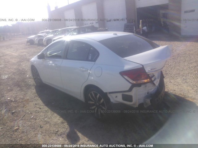 19XFB2F93FE037744 - 2015 HONDA CIVIC EXL 白色 照片 3