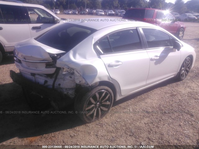 19XFB2F93FE037744 - 2015 HONDA CIVIC EXL 白色 照片 4