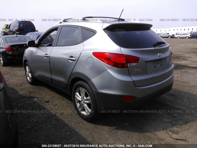 KM8JU3AC6BU241846 - 2011 HYUNDAI TUCSON GLS/LIMITED ნაცრისფერი ფოტო 3