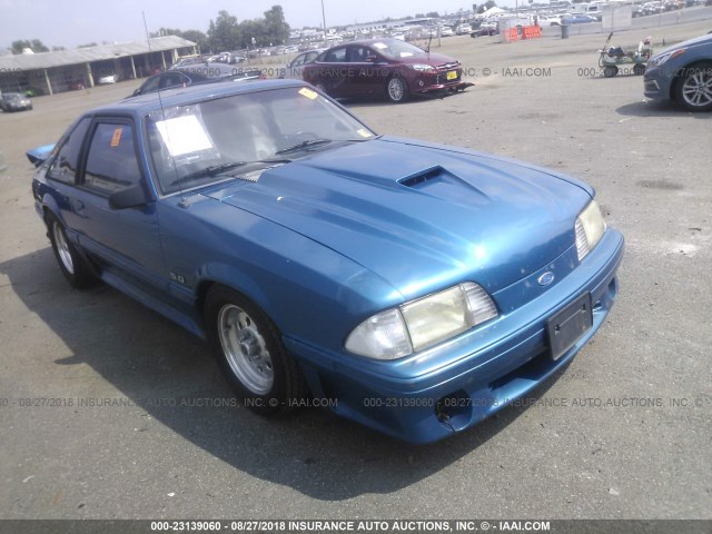 1FACP42E9NF145296 - 1992 FORD MUSTANG GT/COBRA GT BLUE photo 1