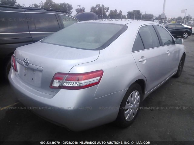 4T4BF3EK9BR149202 - 2011 TOYOTA CAMRY SE/LE/XLE 银色 照片 4