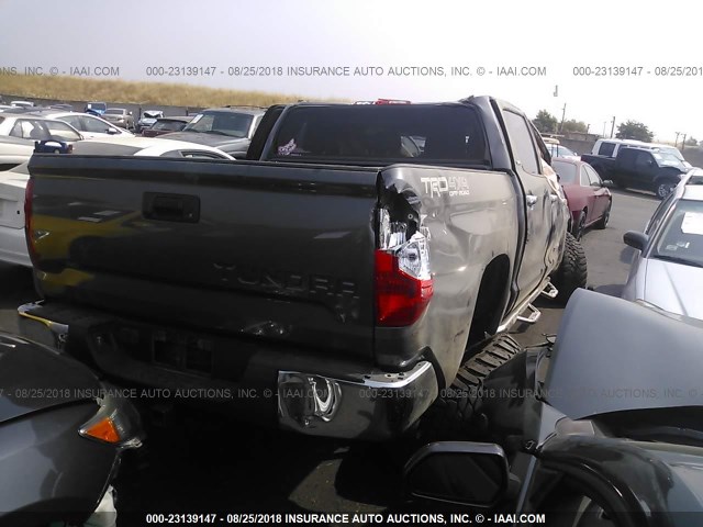 5TFDY5F10FX479799 - 2015 TOYOTA Tundra CREWMAX SR5/TRD PRO GRAY photo 4