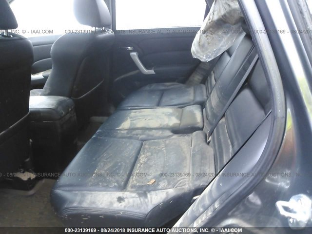 5J8TB18278A021129 - 2008 ACURA RDX SILVER photo 8