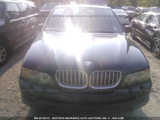 5UXFB53544LV02389 - 2004 BMW X5 4.4I GREEN photo 6