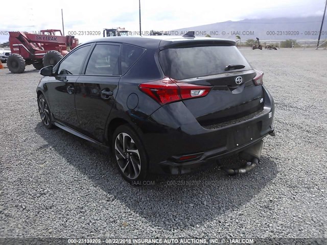 JTNKARJE5GJ512941 - 2016 TOYOTA SCION IM BLACK photo 3