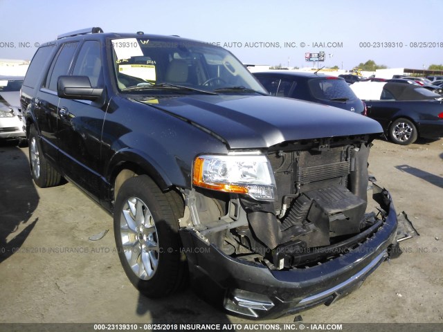 1FMJU1KT0GEF45727 - 2016 FORD EXPEDITION LIMITED GRAY photo 1