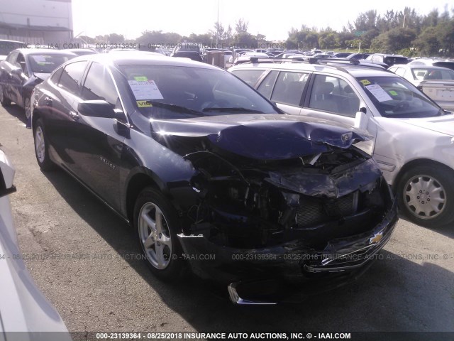 1G1ZB5ST9HF187567 - 2017 CHEVROLET MALIBU LS Tünd mavi foto 1