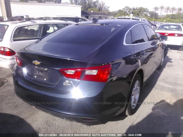 1G1ZB5ST9HF187567 - 2017 CHEVROLET MALIBU LS Tünd mavi foto 4