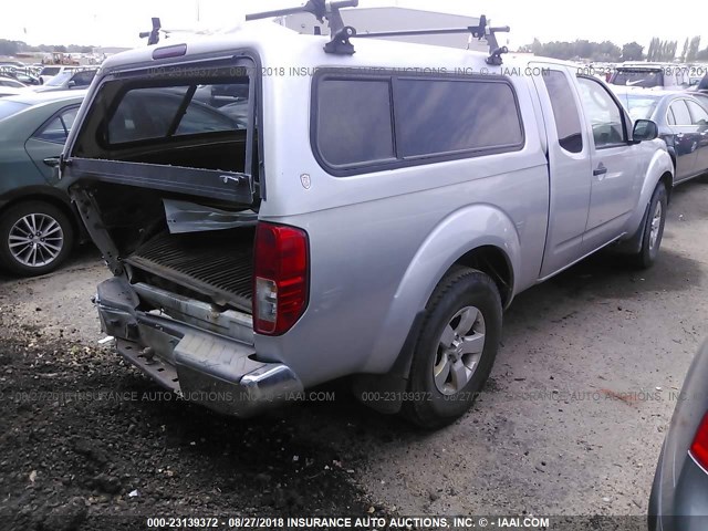 1N6BD06T17C455119 - 2007 NISSAN FRONTIER KING CAB XE SILVER photo 4