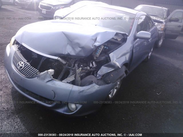 4T1CE38P96U592741 - 2006 TOYOTA CAMRY SOLARA SE/SLE ღია ლურჯი ფოტო 2