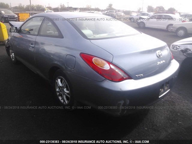 4T1CE38P96U592741 - 2006 TOYOTA CAMRY SOLARA SE/SLE ღია ლურჯი ფოტო 3