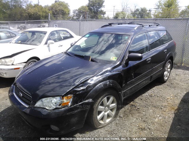 4S4BP61CX77310895 - 2007 SUBARU LEGACY OUTBACK 2.5I BLACK photo 2