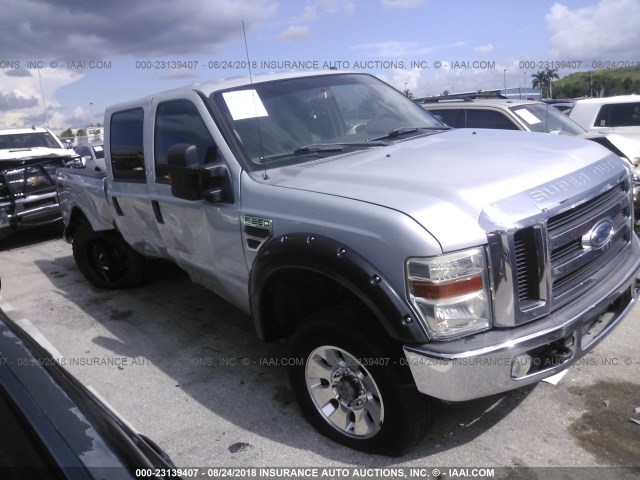 1FTSW21R38EA05143 - 2008 FORD F250 SUPER DUTY SILVER photo 1