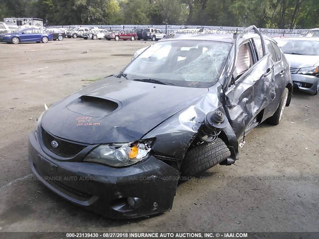 JF1GH74648G803790 - 2008 SUBARU IMPREZA WRX GRAY photo 2