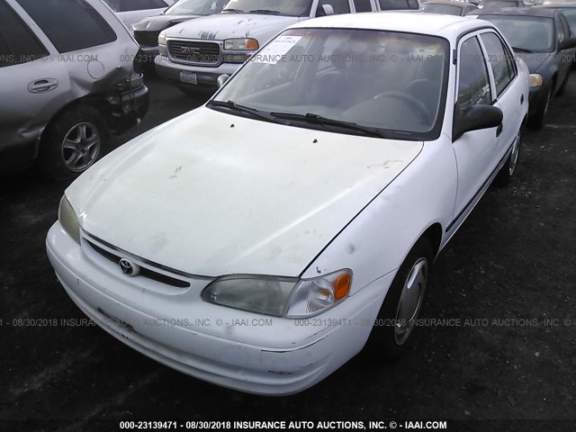 1NXBR12E3YZ378780 - 2000 TOYOTA COROLLA VE/CE/LE WHITE photo 2