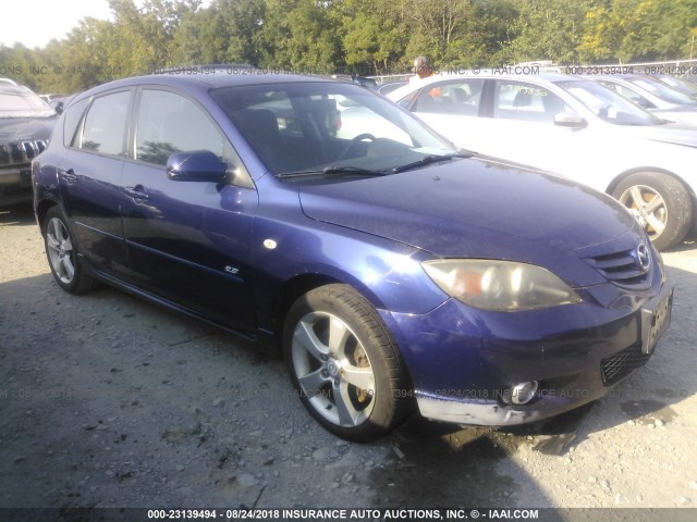 JM1BK344261456408 - 2006 MAZDA 3 HATCHBACK Dark Blue photo 1