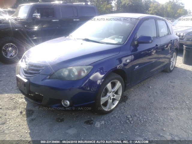 JM1BK344261456408 - 2006 MAZDA 3 HATCHBACK Dark Blue photo 2