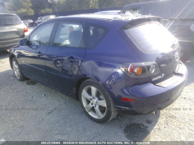 JM1BK344261456408 - 2006 MAZDA 3 HATCHBACK Dark Blue photo 3