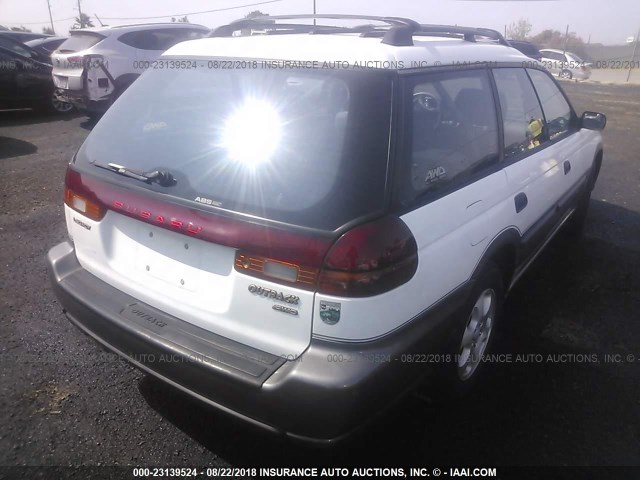 4S3BG6851W7651497 - 1998 SUBARU LEGACY 30TH ANN OUTBACK/LTD/SPT WHITE photo 4