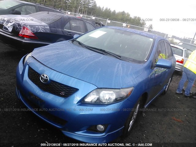 2T1BU4EEXAC353104 - 2010 TOYOTA COROLLA S/LE/XLE 蓝色 照片 2
