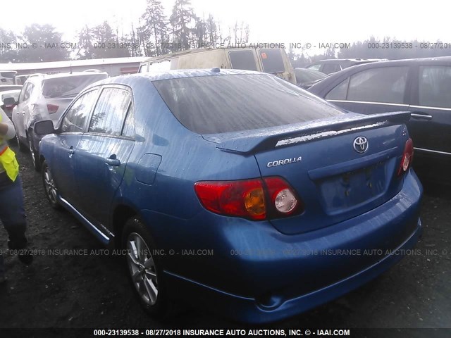2T1BU4EEXAC353104 - 2010 TOYOTA COROLLA S/LE/XLE 蓝色 照片 3