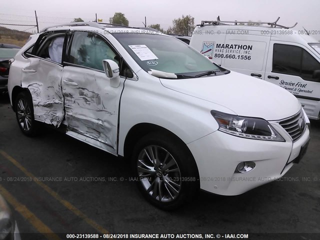 2T2ZK1BA5EC140955 - 2014 LEXUS RX 350 WHITE photo 1