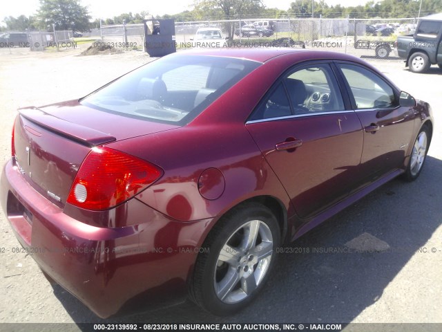 1G2ZM577684279118 - 2008 PONTIAC G6 GXP RED photo 4