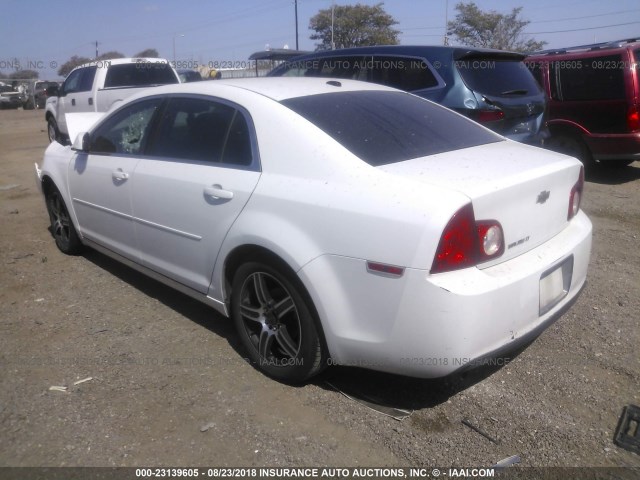 1G1ZC5EB9AF141078 - 2010 CHEVROLET MALIBU 1LT WHITE photo 3