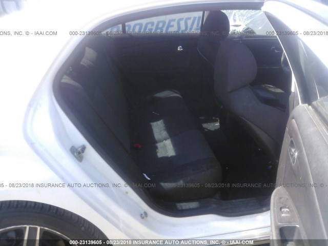1G1ZC5EB9AF141078 - 2010 CHEVROLET MALIBU 1LT WHITE photo 8