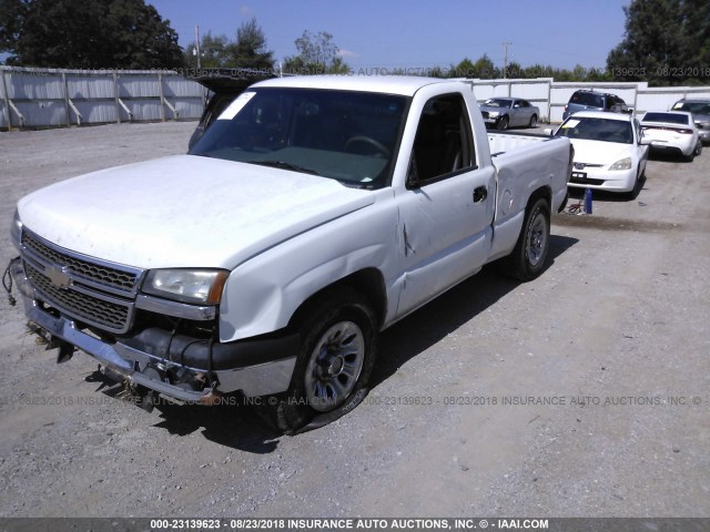 3GCEC14X77G244731 - 2007 CHEVROLET SILVERADO C1500 CLASSIC WHITE photo 2